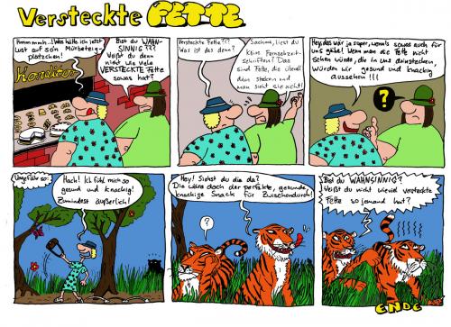 Cartoon: Versteckte Fette (medium) by Weltasche tagged versteckte,fette