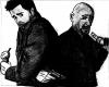 Cartoon: Brügge - You Kill Me (small) by Weltasche tagged brügge,colin,farrell,ben,kingsley