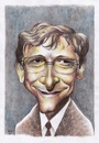 Cartoon: Bill Gates (small) by Joen Yunus tagged pencil,watercolor,caricature