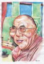 Cartoon: Dalai Lama (small) by Joen Yunus tagged carricature,colored,pencil,dalai,lama,universal,yin,yang,chi