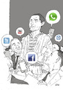 Cartoon: Freedom of Speech (small) by Joen Yunus tagged cartoon,drawing,freedom,speech,society,normanrockwell,socialmedia,joen