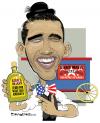 Cartoon: Barack Obama (small) by drawgood tagged politics,caricature,portrait,people,politician,president