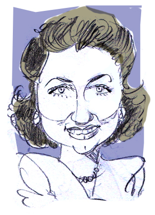 Cartoon: Barbara Jo Allen caricature (medium) by Colin A Daniel tagged barbara,jo,allen,caricature,colin,daniel