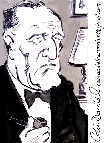 Cartoon: Bernard Lee caricature (medium) by Colin A Daniel tagged bernard,lee,caricature