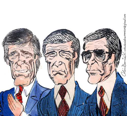 Cartoon: Christopher George caricature (medium) by Colin A Daniel tagged christopher,george,caricature,1980,cartoon,drawing