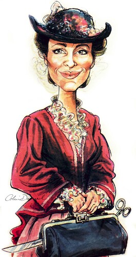 Cartoon: Jane Seymour caricature (medium) by Colin A Daniel tagged jane,seymour,caricature