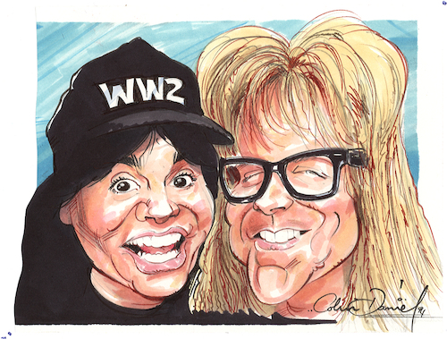Cartoon: Mike Myers caricature (medium) by Colin A Daniel tagged mike,myers,caricature,colin,daniel