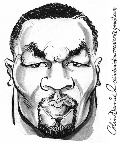 Cartoon: Mike Tyson caricature (medium) by Colin A Daniel tagged mike,tyson,caricature