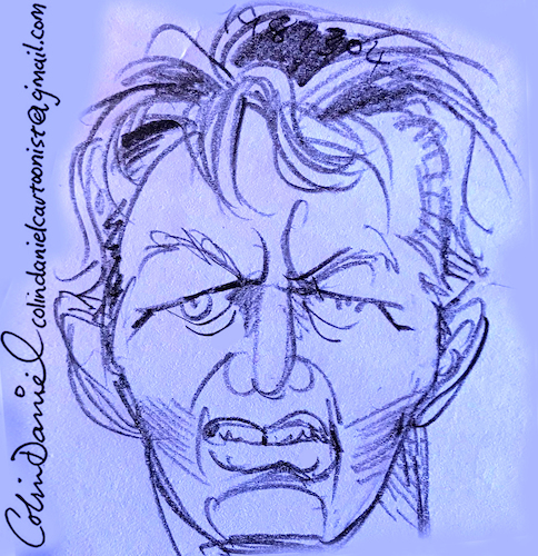 Cartoon: Rayford Barnes caricature (medium) by Colin A Daniel tagged rayford,barnes,caricature