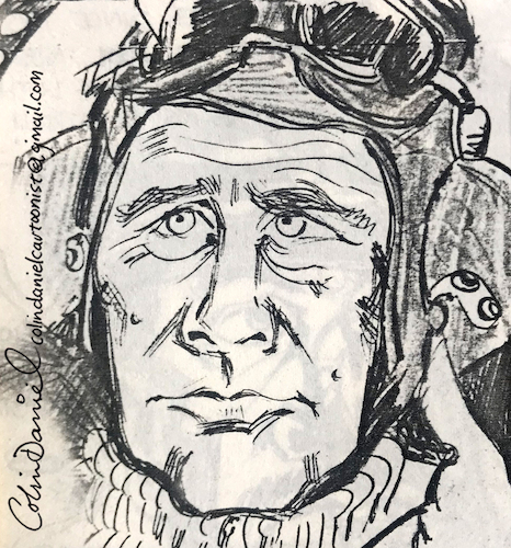 Cartoon: Robert Shaw caricature (medium) by Colin A Daniel tagged robert,shaw,caricature