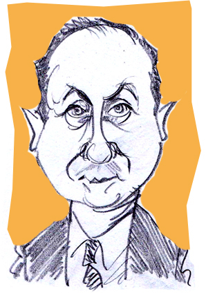 Cartoon: William Alland caricature (medium) by Colin A Daniel tagged william,alland,caricature,colin,daniel