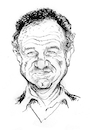 Cartoon: Gene Hackman caricature (small) by Colin A Daniel tagged gene,hackman,caricature,colin,daniel
