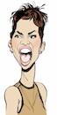 Cartoon: Halle Berry caricature (small) by Colin A Daniel tagged halle,berry,caricature