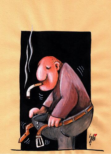 Cartoon: Smokemale (medium) by SAI tagged smoking,cigarettes