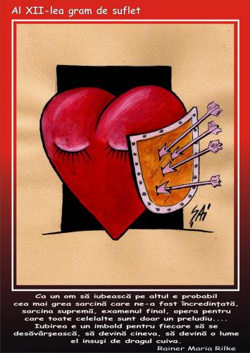 Cartoon: the twelve gram of soul (medium) by SAI tagged love