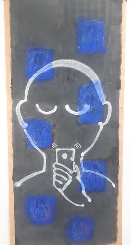 Cartoon: phone (medium) by kirti ingerfurth tagged being,busy,all,the,time