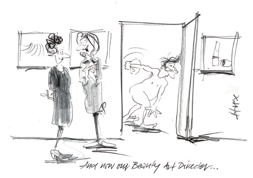 Cartoon: Beauty Art Director (medium) by helmutk tagged business