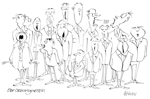 Cartoon: Choir (medium) by helmutk tagged culture