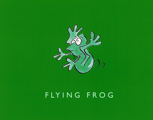 Cartoon: Flying Frog (medium) by helmutk tagged illustration