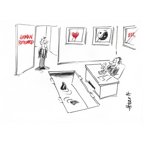 Cartoon: Human Resources (medium) by helmutk tagged corporate,crap