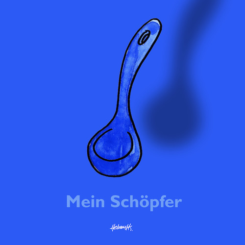 Cartoon: Mein Schöpfer (medium) by helmutk tagged culture