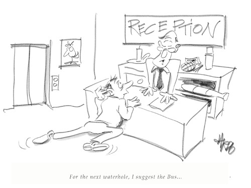 Cartoon: Reception (medium) by helmutk tagged life