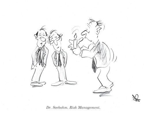 Cartoon: Risk Management (medium) by helmutk tagged business