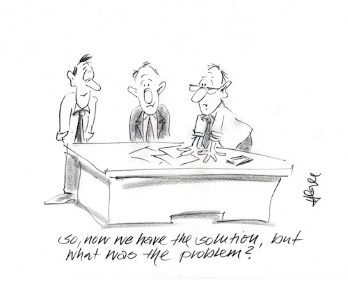 Cartoon: Solutions (medium) by helmutk tagged business