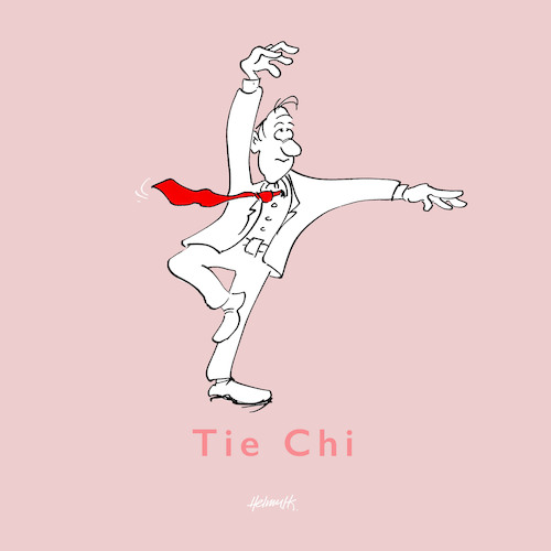 Cartoon: Tie-Chi (medium) by helmutk tagged fashion