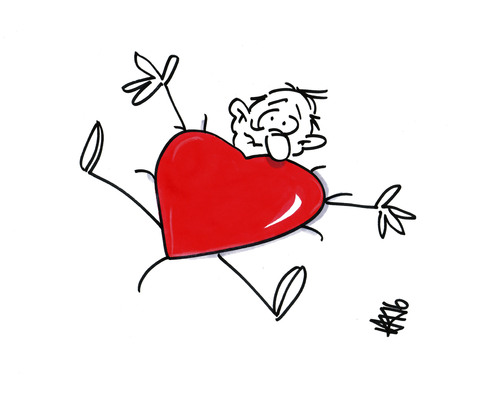 Cartoon: Valentines (medium) by helmutk tagged social