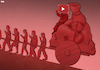 Cartoon: 15 years of YouTube (small) by Tjeerd Royaards tagged youtube,video,money,profit,smartphone