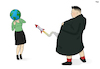 Cartoon: Another N-Korean Missile Test (small) by Tjeerd Royaards tagged kim,jong,un,rocket,missile,north,korea,world,threat