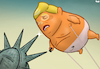 Cartoon: Bye bye baby Trump (small) by Tjeerd Royaards tagged trump,biden,elections,balloon,pennsylvania,georgia,usa