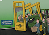 Cartoon: Farmer protests (small) by Tjeerd Royaards tagged farmers,eu,europe,demostration,protest,guillotine