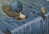 Cartoon: Faulty engine (small) by Tjeerd Royaards tagged peace,world,danger,waterfall,cliff,edge,nuclear,war