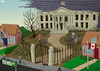 Cartoon: Free World Avenue (small) by Tjeerd Royaards tagged trump,canada,usa,europe,haunted,house