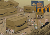 Cartoon: Monument to capitalism (small) by Tjeerd Royaards tagged jeff,bezos,capitalism,rich,wealth,greed,amazon,exploitation