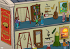 Cartoon: Museum of human ingenuity (small) by Tjeerd Royaards tagged humans,intelligence,invention,creation,destruction