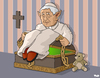 Cartoon: Pandoras Box (small) by Tjeerd Royaards tagged church,pope,child,abuse,children,rome,vatican,evil,accusation,pandora,sex,priest