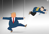 Cartoon: Trump Fires FBI Director (small) by Tjeerd Royaards tagged trump,james,comey,russia,fbi