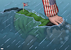 Cartoon: US blockade of Cuba (small) by Tjeerd Royaards tagged oil,embargo,cuba,usa,blockade,starvation