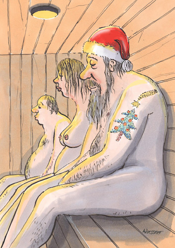Cartoon: Weihnachtsmann in der Sauna (medium) by woessner tagged weihnachtsmann,in,sauna,weihnachten,tätowierung,weihnachtsbaum,stern,von,bethlehem,woessner,karikaturen,cartoons,weihnachtlich,saunieren,erholung,entspannung,wellness,weihnachtsmann,in,sauna,weihnachten,tätowierung,weihnachtsbaum,stern,von,bethlehem,woessner,karikaturen,cartoons,weihnachtlich,saunieren,erholung,entspannung,wellness