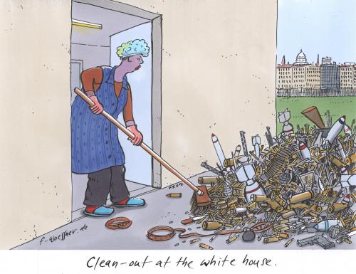 white house cleaning