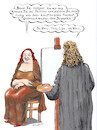 Cartoon: Mona Lisa (small) by woessner tagged cartoons,karikaturen,woessner,schönheitsreparaturen,retuschieren,retouschieren,korrigieren,verschönern,aufhübschen,schminken,schminke,maske,hübsch,schön,ebenmässig,bekanntheit,berühmtheit,atelier,malerei,mona,lisa,leonardo,da,vinci,künstlerische,freiheit,kunst,schönheit,korrektur,photoshop,falten,pickel,fett,retousche,retusche,gemälde,kunstwerk,weltberühmt,maler,modell