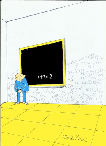 Cartoon: Erdogan BASOL Foto (medium) by ERDOGAN BASOL tagged matematik,math2022
