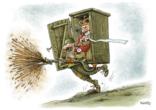 Cartoon: WC Z (medium) by kusto tagged war,weapon,russia,war,weapon,russia