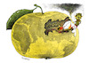 Cartoon: Fruit eater (small) by kusto tagged war,russia,terror,apple,globe,putin,pest