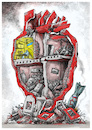 Cartoon: Heart UA (small) by kusto tagged russia ukraine war terror killing children bombing