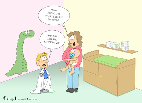 Cartoon: Dr. Mini (medium) by a-b-c tagged arzt,ausbildung,baby,beruf,doktor,facharzt,heilkunst,kind,kinderarzt,krankheit,medizin,patient,praxis,arzt,ausbildung,baby,beruf,doktor,facharzt,heilkunst,kind,kinderarzt,krankheit,medizin,patient,praxis