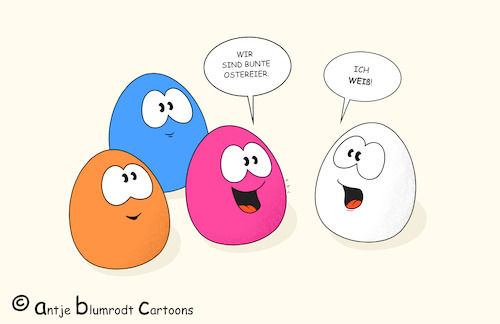 Cartoon: Einfach nur Ostern (medium) by a-b-c tagged ei,eier,osterei,ostern,feiertag,bunt,weiß,farben,kalauer,ei,eier,osterei,ostern,feiertag,bunt,weiß,farben,kalauer